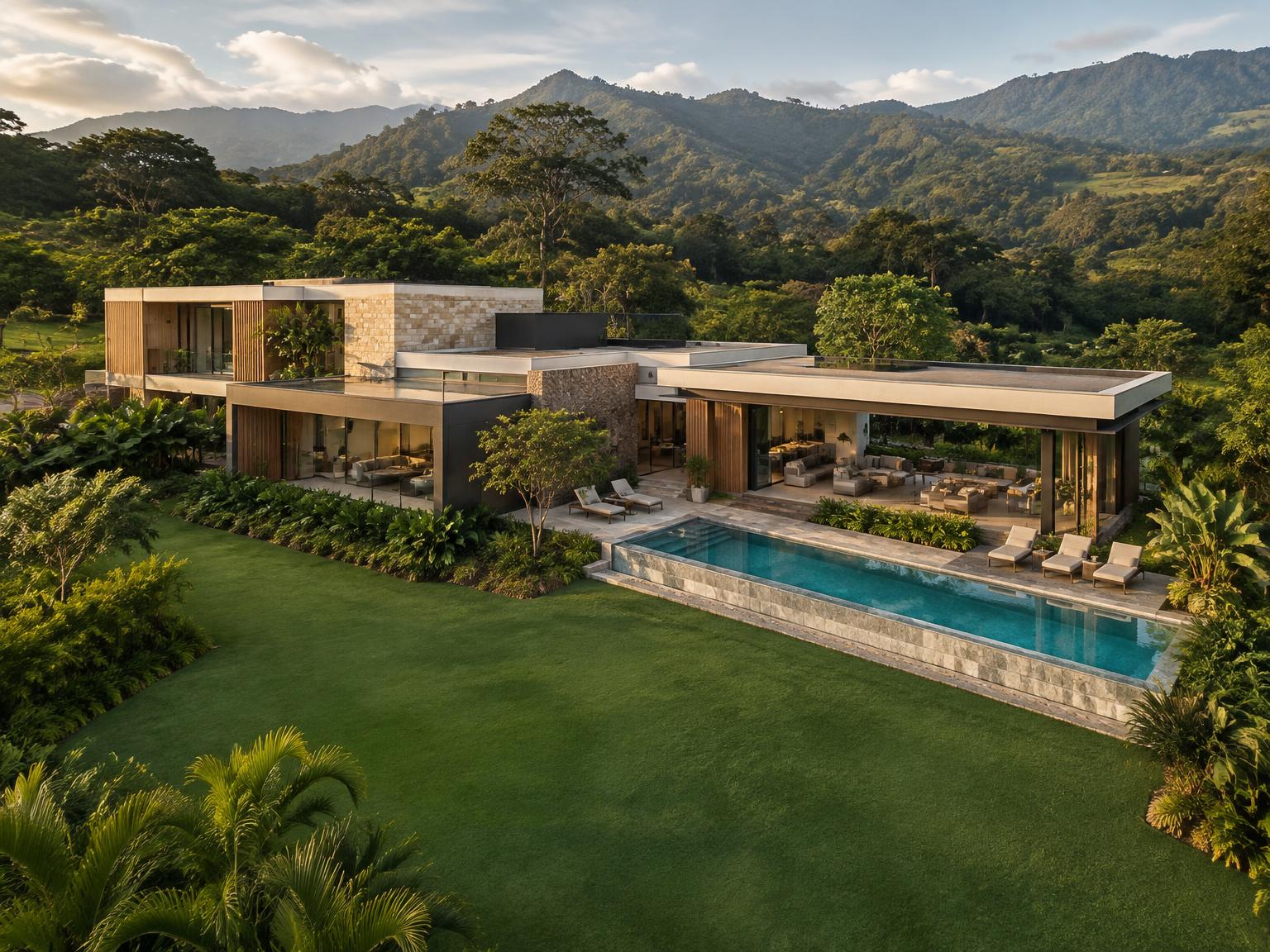 Casa de campo de lujo con piscina y vistas a las montañas